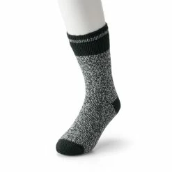 Men's Heat Holders Thermal Block Twist Crew Socks -Mens Winter Outdoor Clothing Shop 2667507 Charcoal