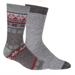 Men's Columbia Thermal Crew Socks -Mens Winter Outdoor Clothing Shop 2678612 Grey Fairisle