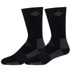 Men's Columbia 2-pack Wool-Blend Socks -Mens Winter Outdoor Clothing Shop 2699269 Black