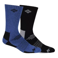 Men's Columbia 2-pack Wool-Blend Socks -Mens Winter Outdoor Clothing Shop 2699269 Blue Marl