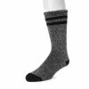 Men's MUK LUKS Heat Retainers Solid Thermal Socks 2 Men's MUK LUKS Heat Retainers Solid Thermal Socks -Mens Winter Outdoor Clothing Shop 3052441 Ebony Ash Stripe