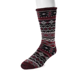 Men's MUK LUKS Heat Retainers Solid Thermal Socks -Mens Winter Outdoor Clothing Shop 3052441 Radicchio