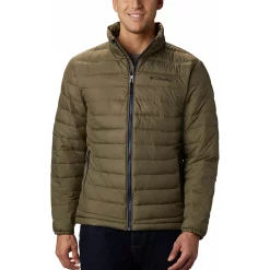 Men's Columbia Powder Lite Jacket -Mens Winter Outdoor Clothing Shop 3587555 Stone Green