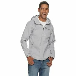 Men's Columbia Ascender Hooded Softshell Jacket -Mens Winter Outdoor Clothing Shop 3595932 Columbia Gray