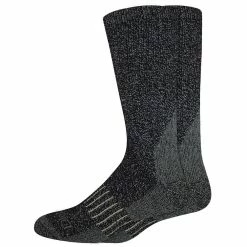 Men's Dickies 2-Pack Heavyweight Wool-Blend Thermal Crew Socks -Mens Winter Outdoor Clothing Shop 3718549 Black Solid