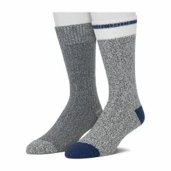 Cuddl Duds Socks For Men 2-Pack Twist Ribbed Crew Socks -Mens Winter Outdoor Clothing Shop 3768491 Grey