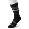 Men's Heat Holders LITE Thermal Striped Crew Socks -Mens Winter Outdoor Clothing Shop 3772327 Black Stripe
