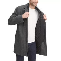 Men's Dockers® Midweight Wool-Blend Topcoat with Quilted Bib -Mens Winter Outdoor Clothing Shop 3799953 ALT3