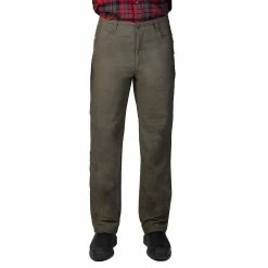 Men's Smith's Workwear Stretch Fleece-Lined Canvas 5-Pocket Pants 13 Men's Smith's Workwear Stretch Fleece-Lined Canvas 5-Pocket Pants -Mens Winter Outdoor Clothing Shop 3886958 Dark Olive