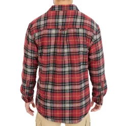 Men's Smith's Workwear Plaid Sherpa-Lined Cotton Flannel Shirt Jacket -Mens Winter Outdoor Clothing Shop 4134573 ALT