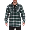 Men's Smith's Workwear Plaid Sherpa-Lined Cotton Flannel Shirt Jacket 1 Men's Smith's Workwear Plaid Sherpa-Lined Cotton Flannel Shirt Jacket -Mens Winter Outdoor Clothing Shop 4134573 Hunter