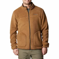 Men's Columbia Rugged Ridge II Sherpa Fleece Jacket -Mens Winter Outdoor Clothing Shop 4217685 Delta