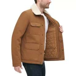 Men's Levi's Corduroy Sherpa-Collar Field Jacket -Mens Winter Outdoor Clothing Shop 4309767 ALT3