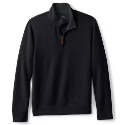 Men's Lands' End Bedford Regular-Fit Ribbed Quarter-Zip Pullover Sweater 23 Men's Lands' End Bedford Regular-Fit Ribbed Quarter-Zip Pullover Sweater -Mens Winter Outdoor Clothing Shop 4422815 Black