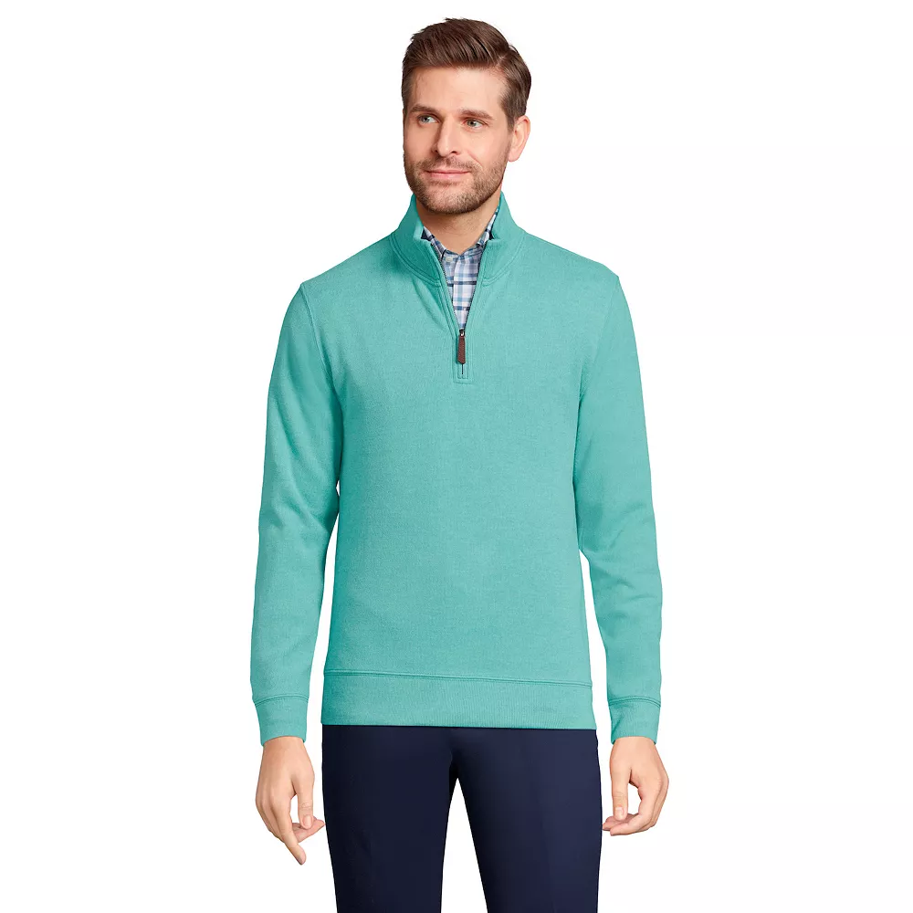 Men's Lands' End Bedford Regular-Fit Ribbed Quarter-Zip Pullover Sweater 3 Men's Lands' End Bedford Regular-Fit Ribbed Quarter-Zip Pullover Sweater