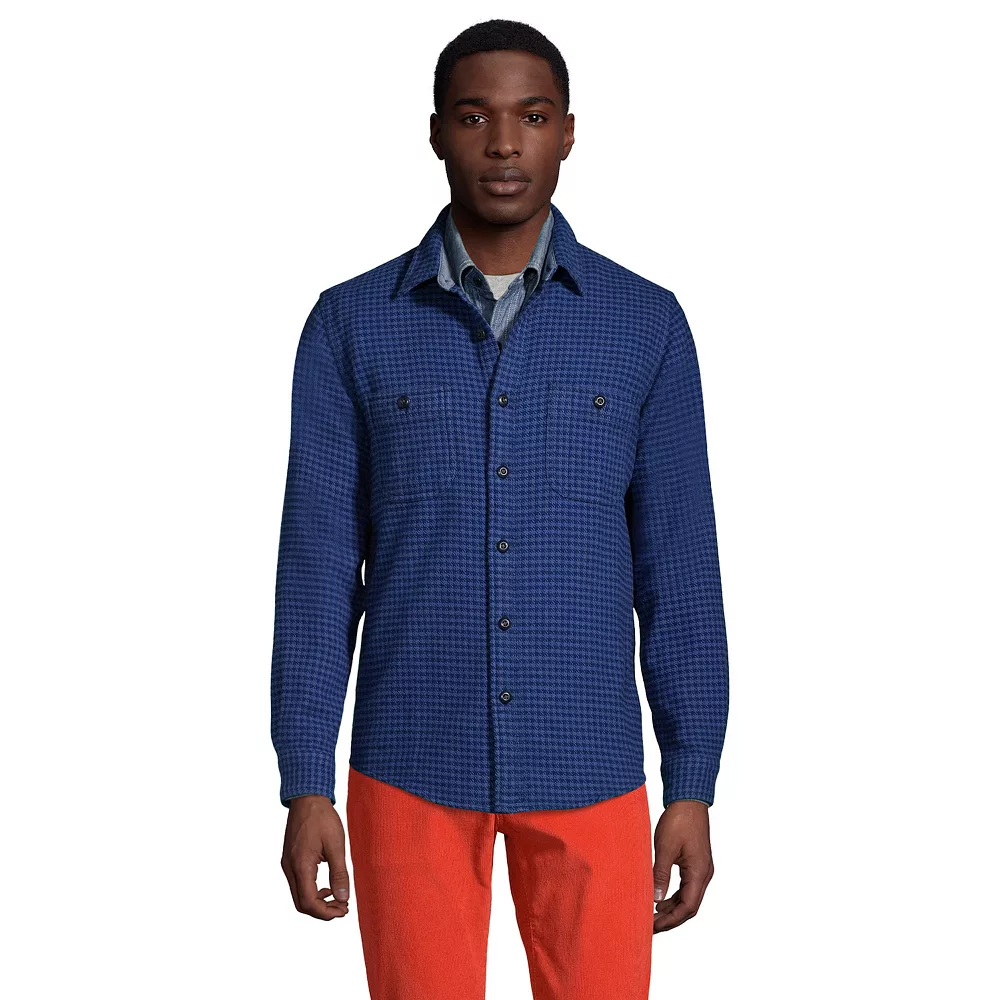 Men's Lands' End Traditional-Fit Rugged Flannel Button-Down Shirt 11 Men's Lands' End Traditional-Fit Rugged Flannel Button-Down Shirt - Image 9