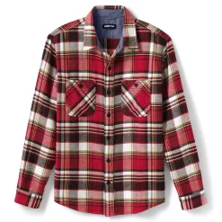 Men's Lands' End Traditional-Fit Rugged Flannel Button-Down Shirt 19 Men's Lands' End Traditional-Fit Rugged Flannel Button-Down Shirt -Mens Winter Outdoor Clothing Shop 4423080 Red Plaid