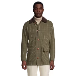 Men's Lands' End Barn Coat 13 Men's Lands' End Barn Coat -Mens Winter Outdoor Clothing Shop 4423157 Forest Moss Check