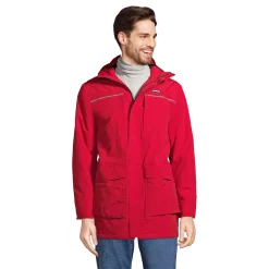 Men's Lands' End Waterproof Squall Parka -Mens Winter Outdoor Clothing Shop 4432427 Rich Red