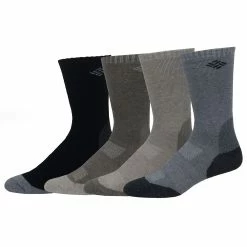 Men's Columbia 4-pack Wool-Blend Socks -Mens Winter Outdoor Clothing Shop 4535211 Brown Black