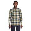 Men's Lands' End Traditional-Fit Flagship Flannel Shirt 2 Men's Lands' End Traditional-Fit Flagship Flannel Shirt -Mens Winter Outdoor Clothing Shop 4549519 Navy Olive Plaid