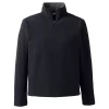 Men's Lands' End Fleece Quarter-Zip Pullover -Mens Winter Outdoor Clothing Shop 4550765 Black