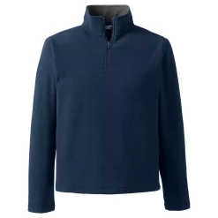 Men's Lands' End Fleece Quarter-Zip Pullover -Mens Winter Outdoor Clothing Shop 4550765 Radiant Navy