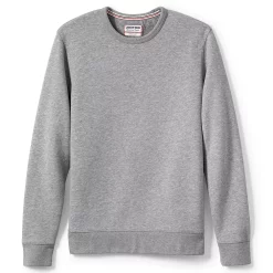 Big & Tall Lands' End Serious Sweats Crewneck Sweatshirt -Mens Winter Outdoor Clothing Shop 4552010 Gray Heather