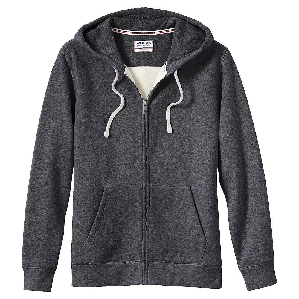 Big & Tall Lands' End Serious Sweats Full-Zip Hoodie 5 Big & Tall Lands' End Serious Sweats Full-Zip Hoodie - Image 3