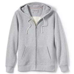 Big & Tall Lands' End Serious Sweats Full-Zip Hoodie 16 Big & Tall Lands' End Serious Sweats Full-Zip Hoodie -Mens Winter Outdoor Clothing Shop 4552015 Gray Heather