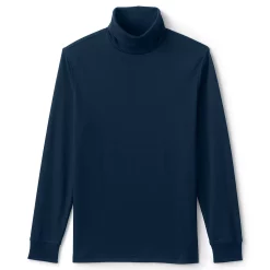 Big & Tall Lands' End Super Soft Supima Turtleneck -Mens Winter Outdoor Clothing Shop 4555556 Radiant Navy