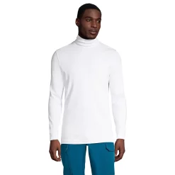 Big & Tall Lands' End Super Soft Supima Turtleneck -Mens Winter Outdoor Clothing Shop 4555556 White
