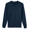 Men's Lands' End Super-T Henley -Mens Winter Outdoor Clothing Shop 4561322 Radiant Navy