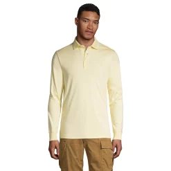 Big & Tall Lands' End Super Soft Supima Polo -Mens Winter Outdoor Clothing Shop 4561431 Golden Candle Light