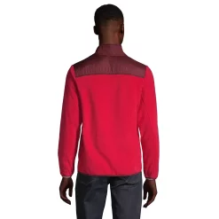Men's Lands' End Colorblock T200 Fleece Jacket -Mens Winter Outdoor Clothing Shop 4562756 ALT