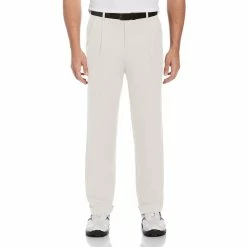 Men's Grand Slam Classic-Fit DriFlow Double-Pleated Expandable Waistband Performance Golf Pants