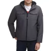 Men's Levi's® Softshell Sherpa-Lined Hooded Performance Jacket -Mens Winter Outdoor Clothing Shop 4914295 Graphite