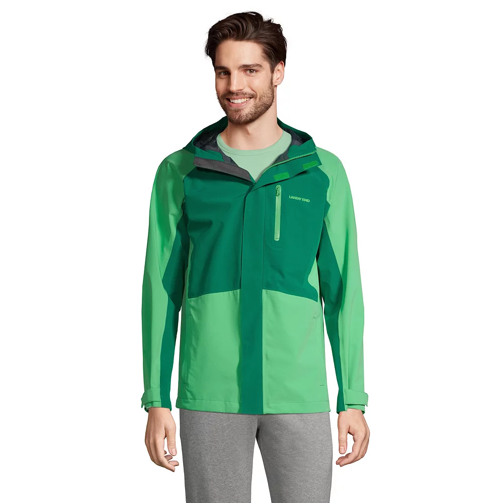 Men's Lands' End 2.5 Layer Waterproof Shell Jacket 4 Men's Lands' End 2.5 Layer Waterproof Shell Jacket - Image 2