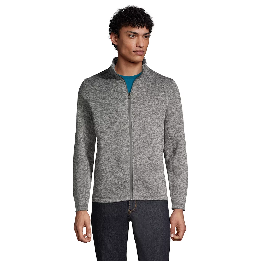 Men's Lands' End Sweater Fleece Jacket 6 Men's Lands' End Sweater Fleece Jacket - Image 4