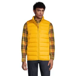 Men's Lands' End 600 Down Vest -Mens Winter Outdoor Clothing Shop 4941436 Athletic Gold