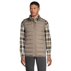 Men's Lands' End 600 Down Vest -Mens Winter Outdoor Clothing Shop 4941436 Cool Mushroom