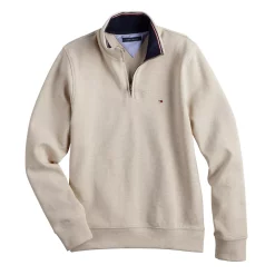 Men's Tommy Hilfiger Logo Quarter-Zip Top -Mens Winter Outdoor Clothing Shop 5090444 ALT