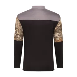 Men's Realtree Performance Edge Camo Quarter-Zip Pullover Top -Mens Winter Outdoor Clothing Shop 5126072 ALT
