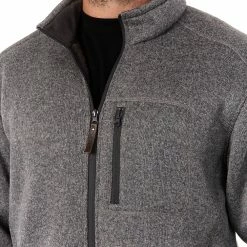 Men's Smith's Workwear Sherpa-Lined Sweater Fleece Jacket -Mens Winter Outdoor Clothing Shop 5156342 ALT4