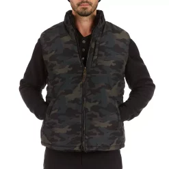 Men's Smith's Workwear Camouflage Sherpa-Lined Vest