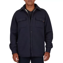 Men's Smith's Workwear Sherpa-Lined Heather Thermal Shirt Jacket