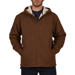 Men's Smith's Workwear Sherpa-Lined Hooded Thermal Shirt Jacket 12 Men's Smith's Workwear Sherpa-Lined Hooded Thermal Shirt Jacket -Mens Winter Outdoor Clothing Shop 5156348 Heather Hazelnut