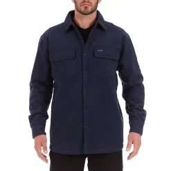 Men's Smith's Workwear Sherpa-Lined Fleece Shirt Jacket