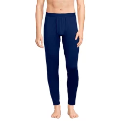 Men's Lands' End Stretch Thermaskin Long Underwear Base Layer Pants -Mens Winter Outdoor Clothing Shop 5238182 Deep Sea Navy