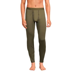 Men's Lands' End Stretch Thermaskin Long Underwear Base Layer Pants -Mens Winter Outdoor Clothing Shop 5238182 Forest Moss